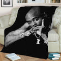Tupac Amaru Shakur Rapper Fleece Throw Blanket