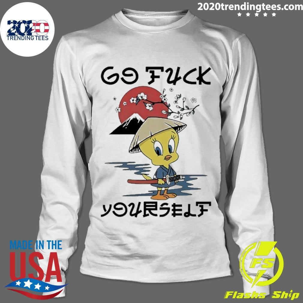 Tweety Bird Looney Tunes Samurai Go Fuck Shirt