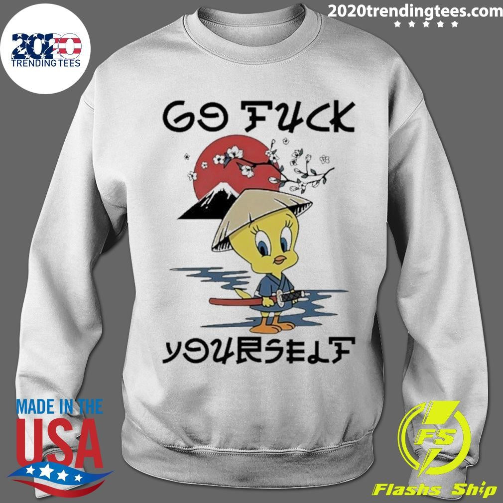Tweety Bird Looney Tunes Samurai Go Fuck Shirt