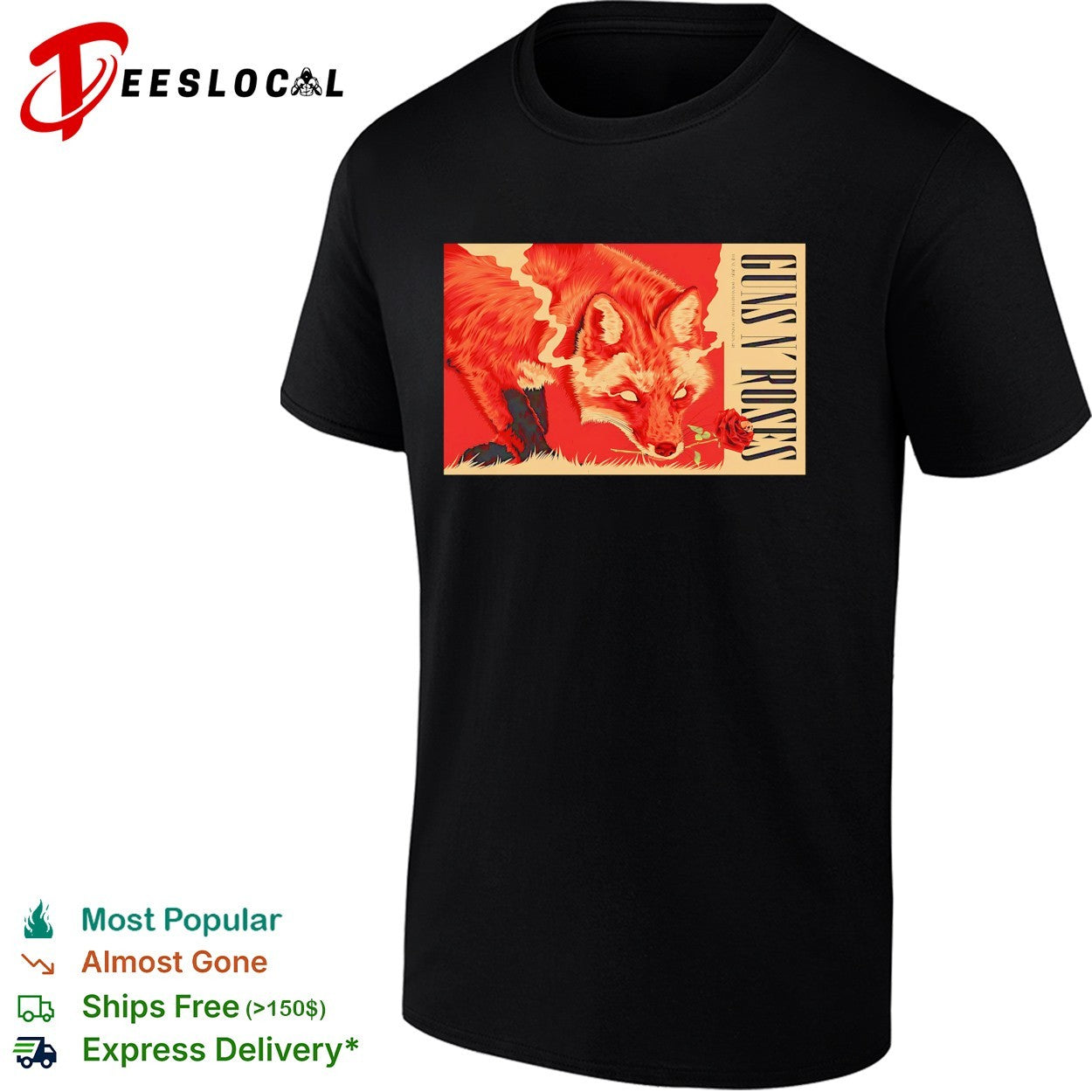 Two foxes dramatic confrontation concert framed poster art shirt