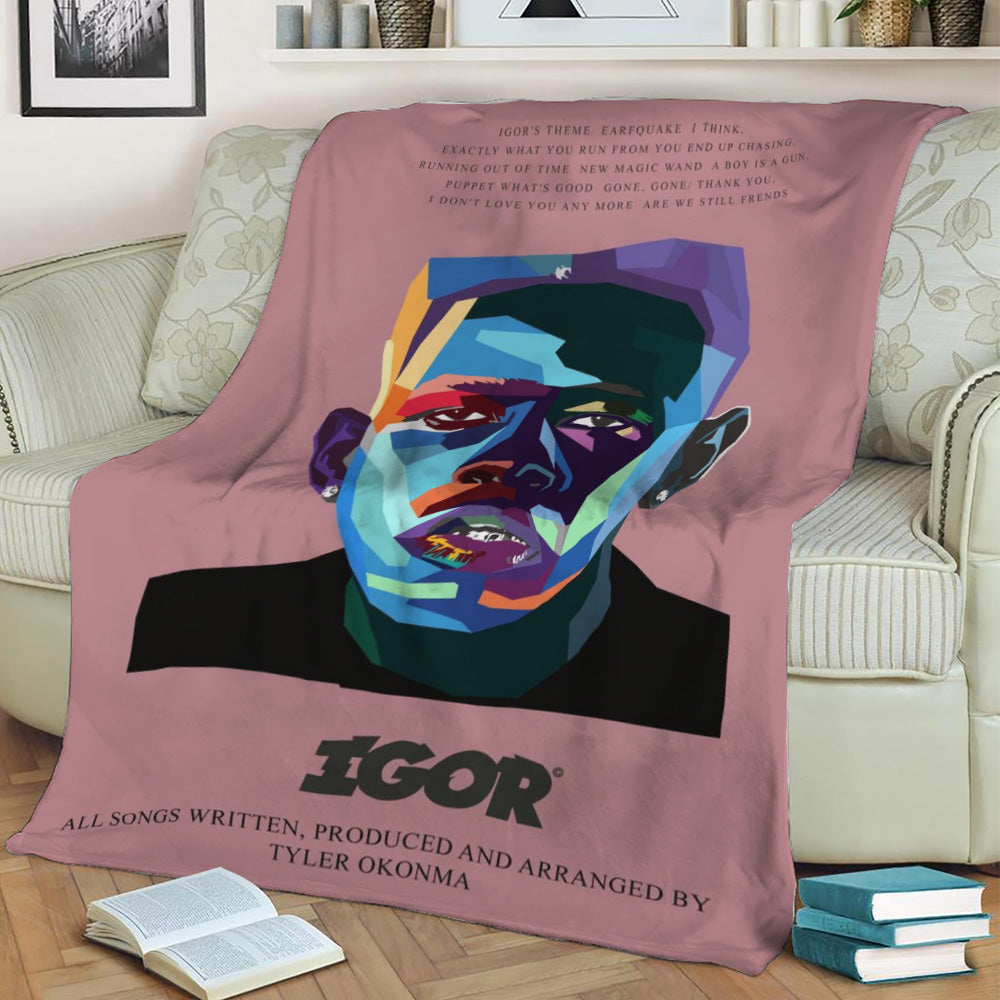 Tyler the creator igor Fleece Throw Blanket