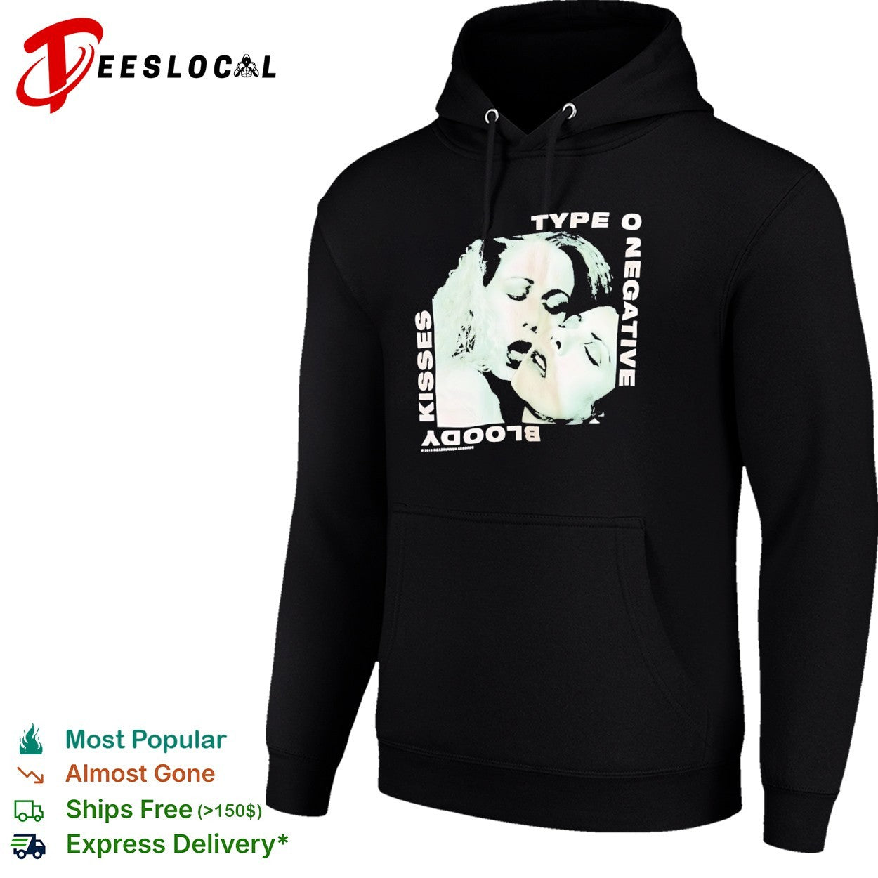Type O Negative bloody kisses two faces shirt
