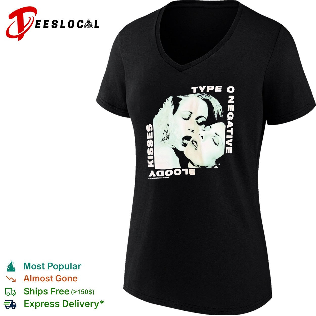 Type O Negative bloody kisses two faces shirt