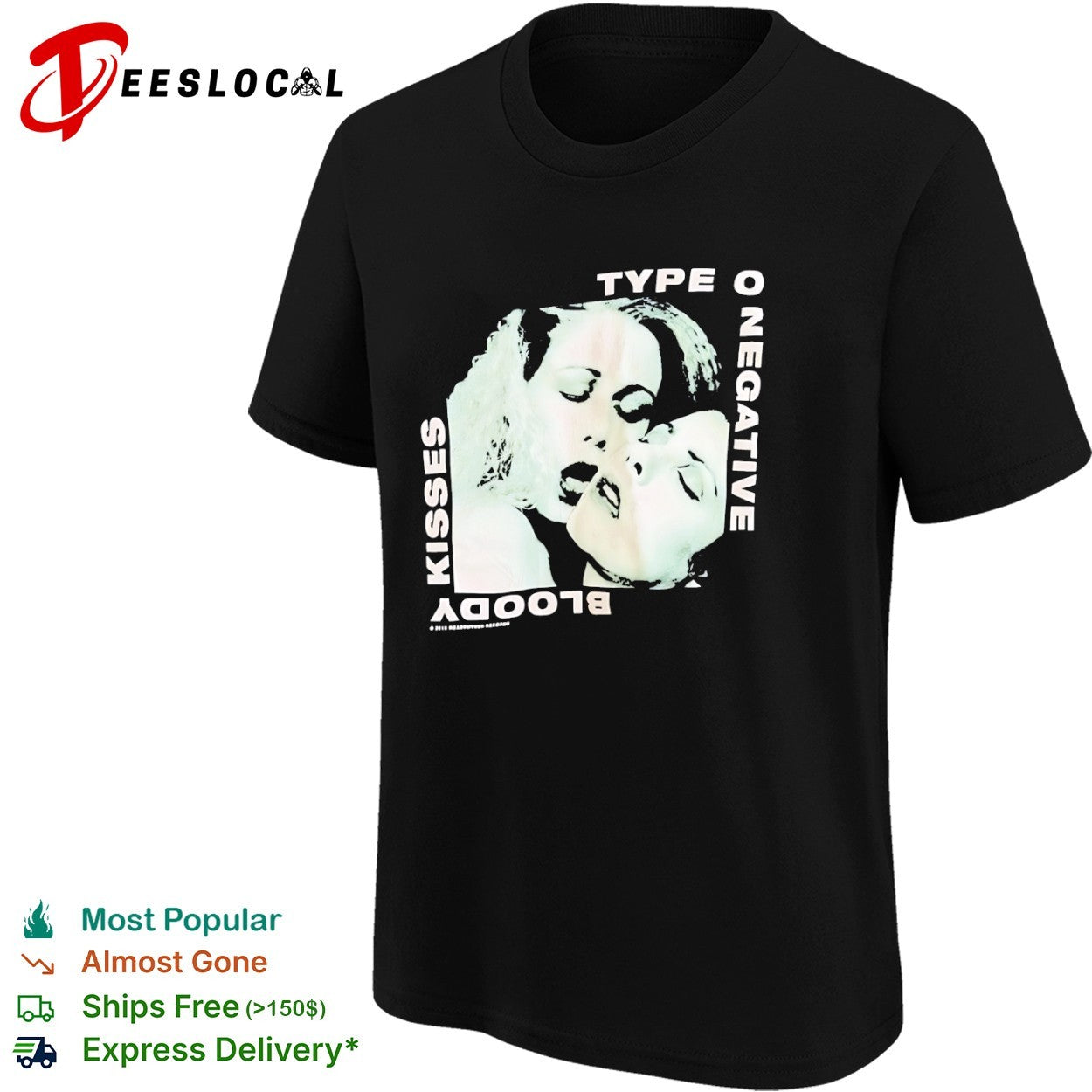 Type O Negative bloody kisses two faces shirt