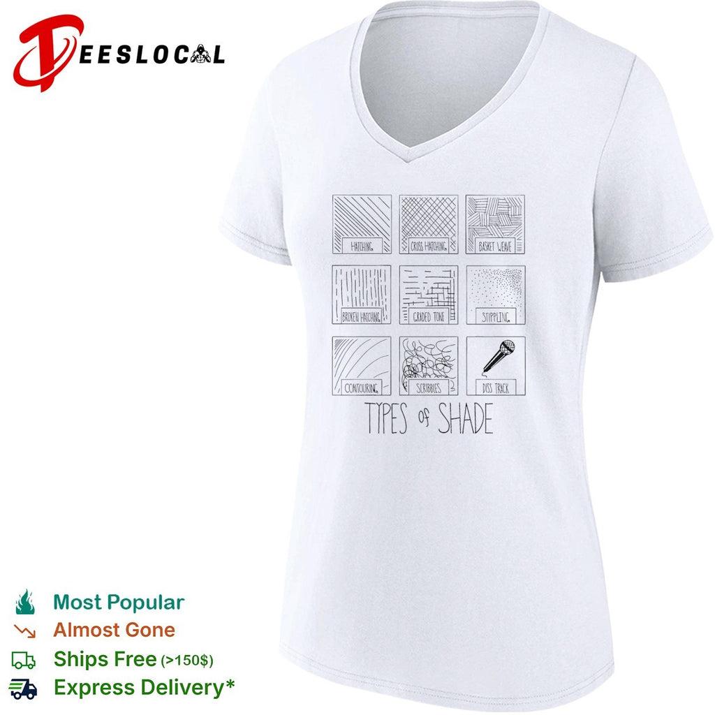 Types of Shade Hatching Cross Hatching Basket Weave Broken Hatching Stippling shirt