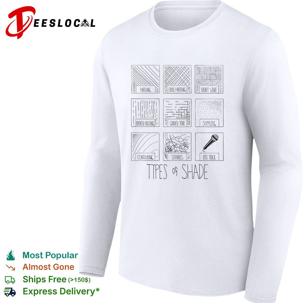 Types of Shade Hatching Cross Hatching Basket Weave Broken Hatching Stippling shirt