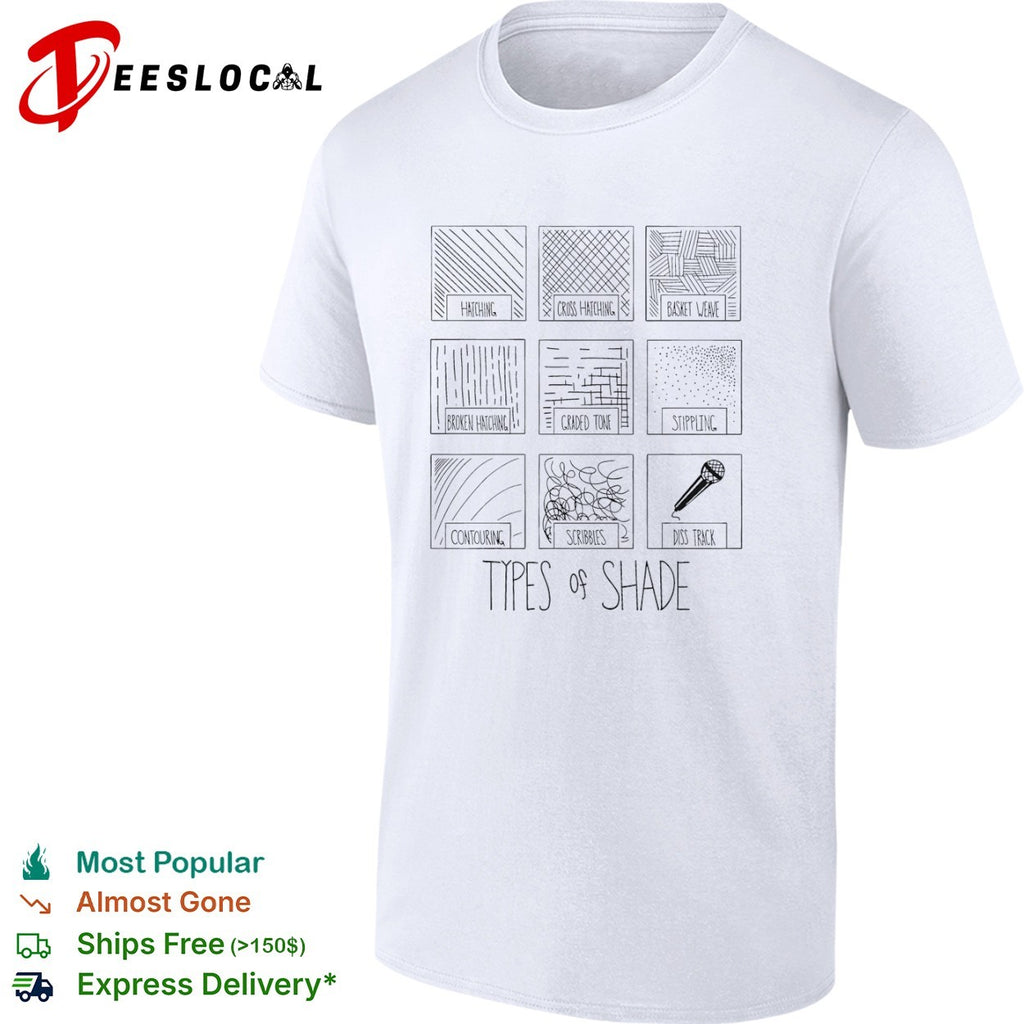 Types of Shade Hatching Cross Hatching Basket Weave Broken Hatching Stippling shirt