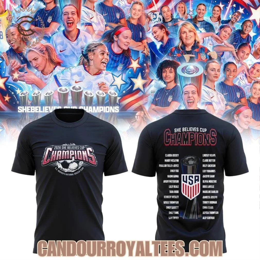 U.S. Women’s National Soccer Team 2026 She Believes Cup Champions Shirt