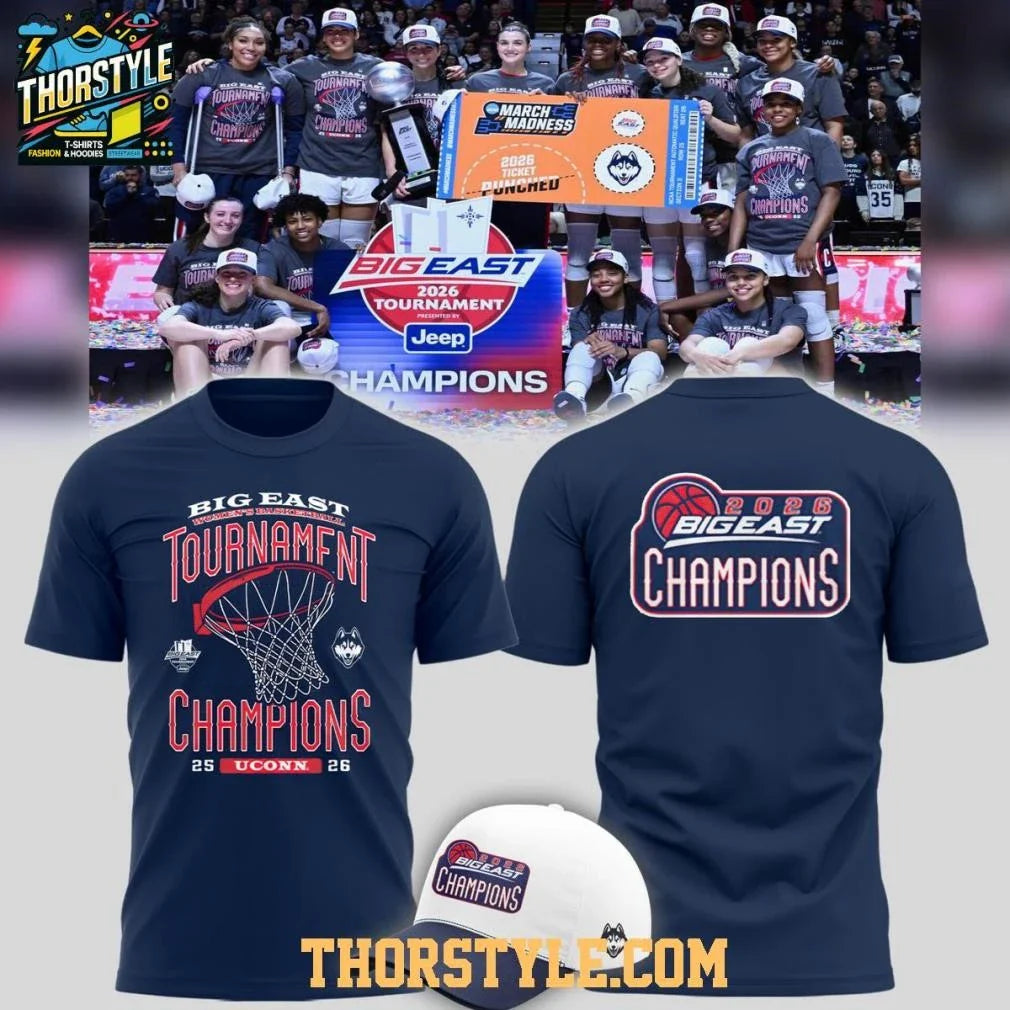 UConn Huskies Women’s Basketball Big East Champions 2026 Shirt