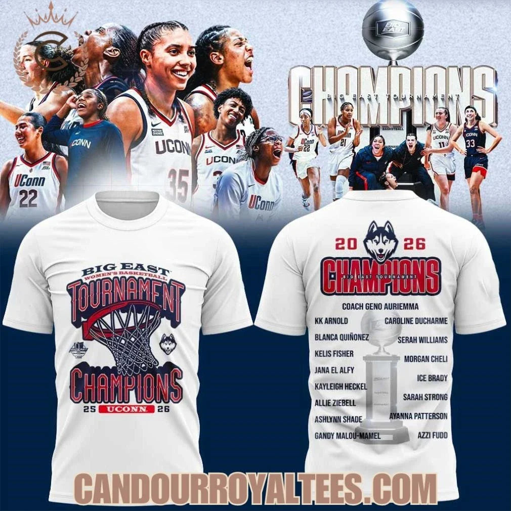 UConn Women’s Basketball 2026 BIG EAST Tournament Champions Shirt