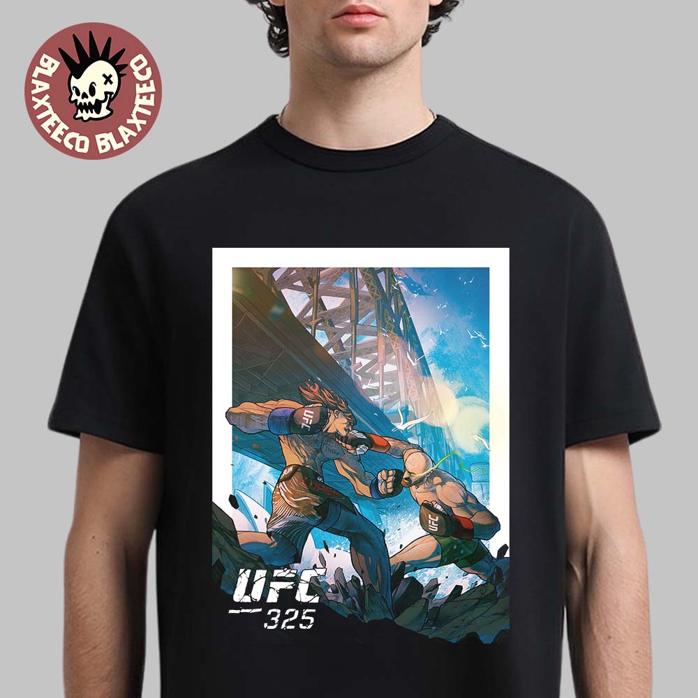 UFC 325 Volkanovski Vs Lopes 2 Artist Series Comic Style Art T-Shirt