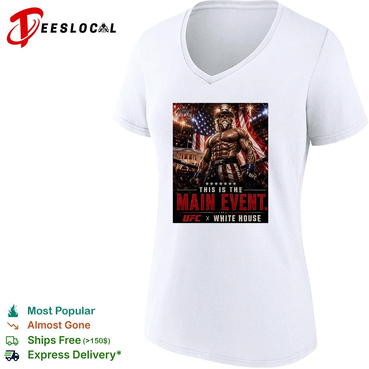 UFC main event soldier mascot White House fighting poster shirt