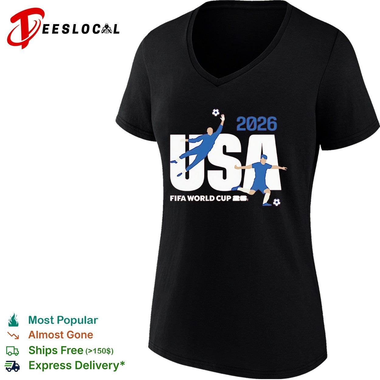 USA 2026 FIFA World Cup soccer player and goalkeeper shirt
