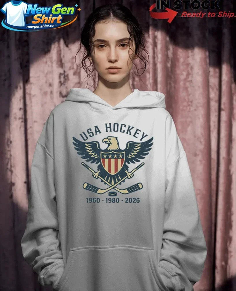USA Hockey Eagle 1960 1980 2026 Shirt