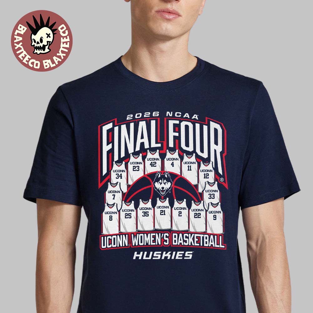 Uconn Huskies Women’s Basketball 2026 NCAA Final Four Jersey Madness T-Shirt