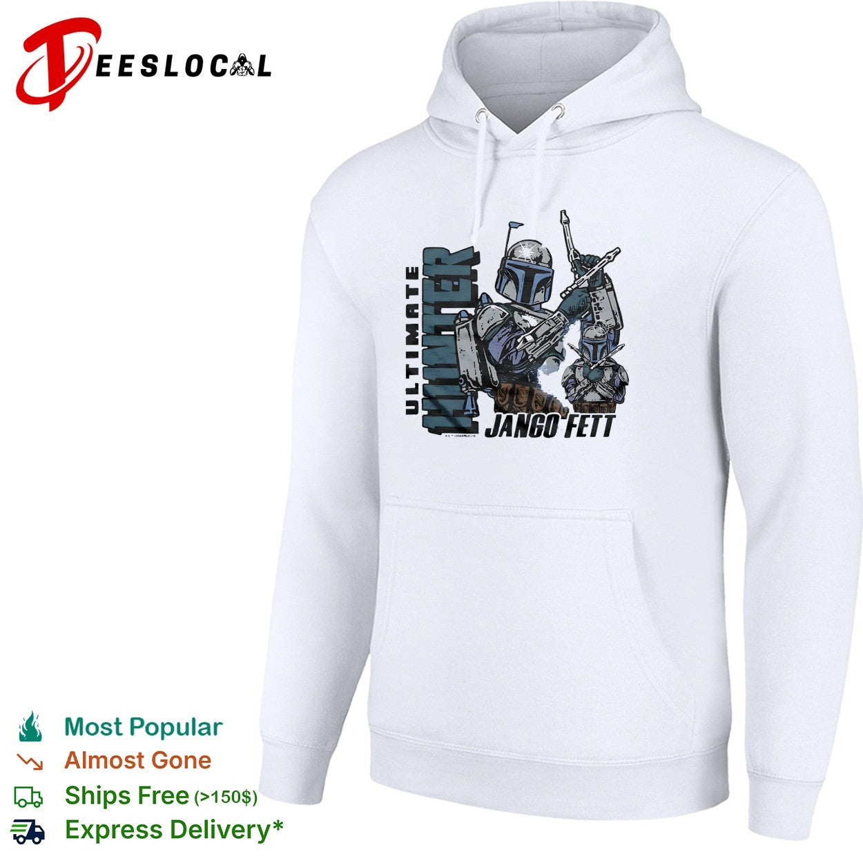 Ultimate Hunter Jango Fett Star Wars Mandalorian Bounty Hunter Character Fan shirt