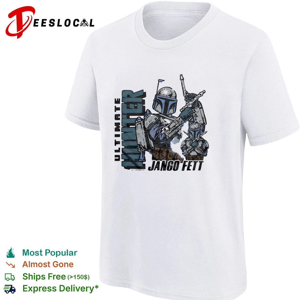 Ultimate Hunter Jango Fett Star Wars Mandalorian Bounty Hunter Character Fan shirt