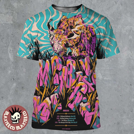 Umphrey’s Mcgee 2026 Intermountain West Run Shows From March 25 To 29 In Bend OR Spokane WA Missoula MT And Park City UT 3D Shirt