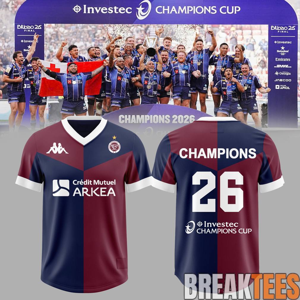 Union Bordeaux Bgles European Champions 2026 Home Jersey