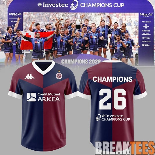 Union Bordeaux Bgles European Champions 2026 Home Jersey