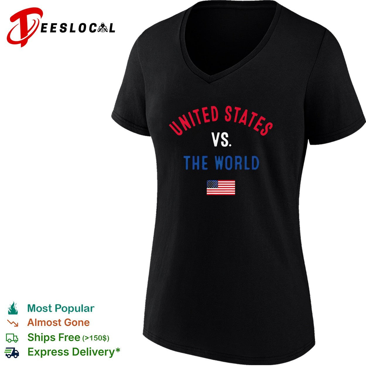 United States American vs The World FIFA World Cup 2026 having flag shirt