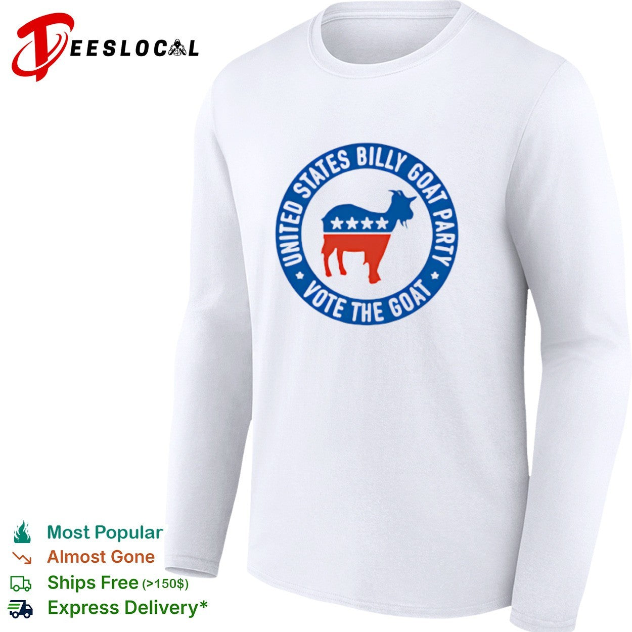 United States Billy Goat Party Vote the Goat American Politics Satire shirt