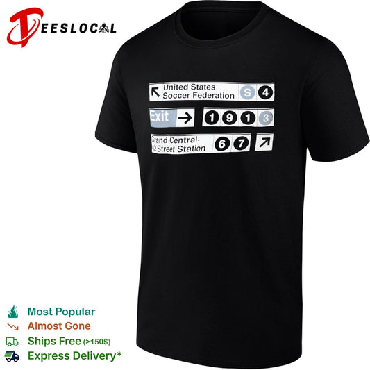 United States Soccer Federation 1913 Grand Central 42 Street Station subway shirt