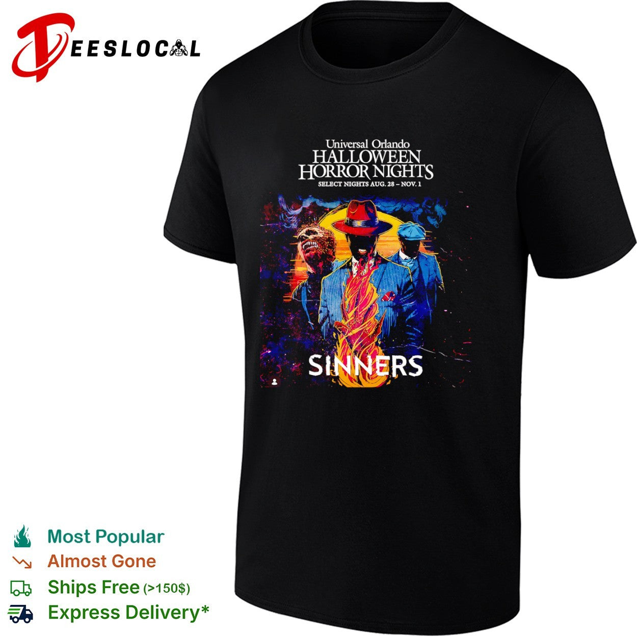 Universal Orlando Halloween Horror Nights Sinners Select Nights shirt