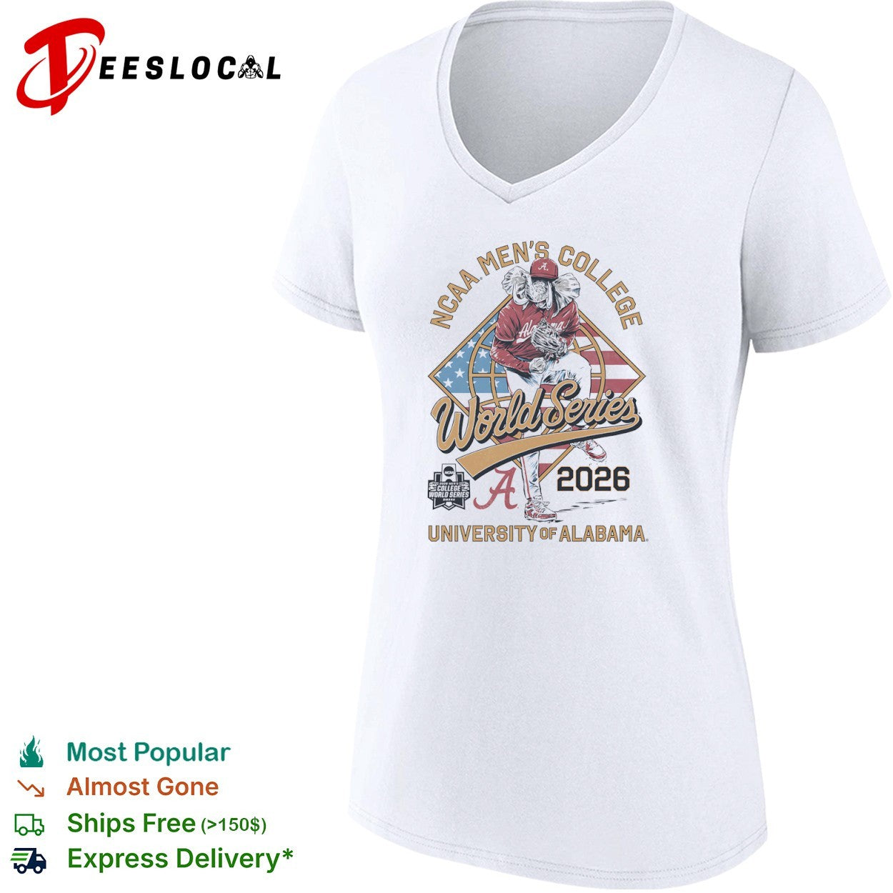 University of Alabama NCAA Men’s College World Series 2026 shirt