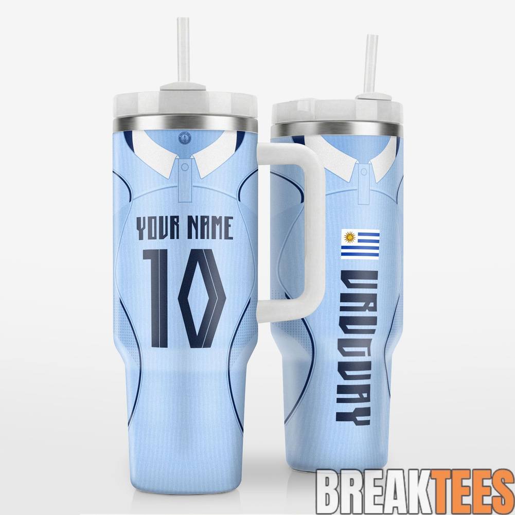 Uruguay Jersey Design WC26 Custom Tumbler