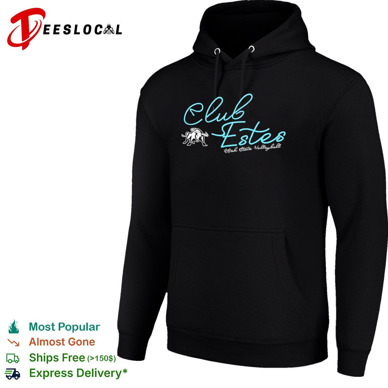 Utah State Volleyball club Estes bull logo shirt