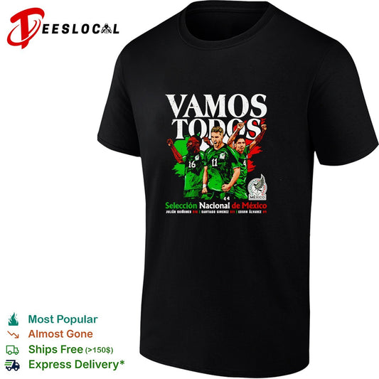 Vamos todos Mexico Seleccion Nacional soccer trio players shirt