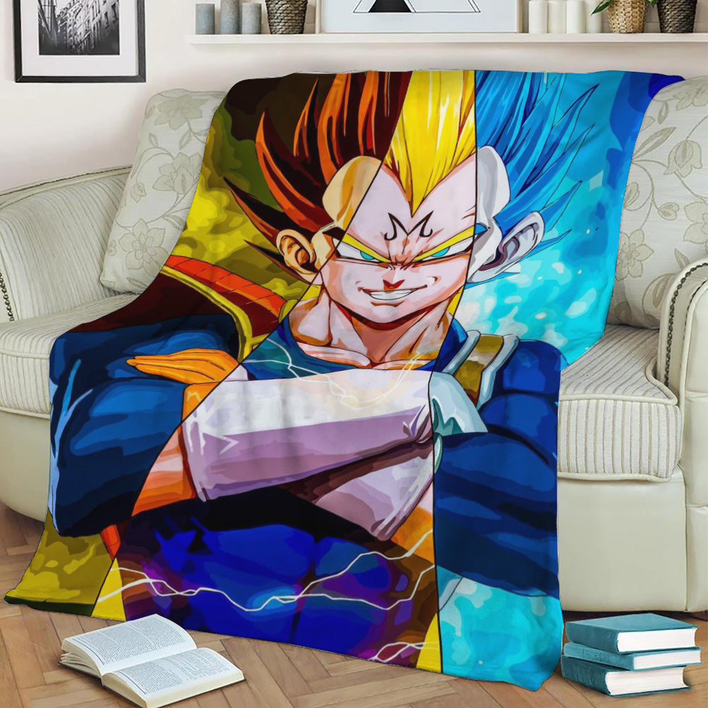 Vegeta Fleece Throw Blanket