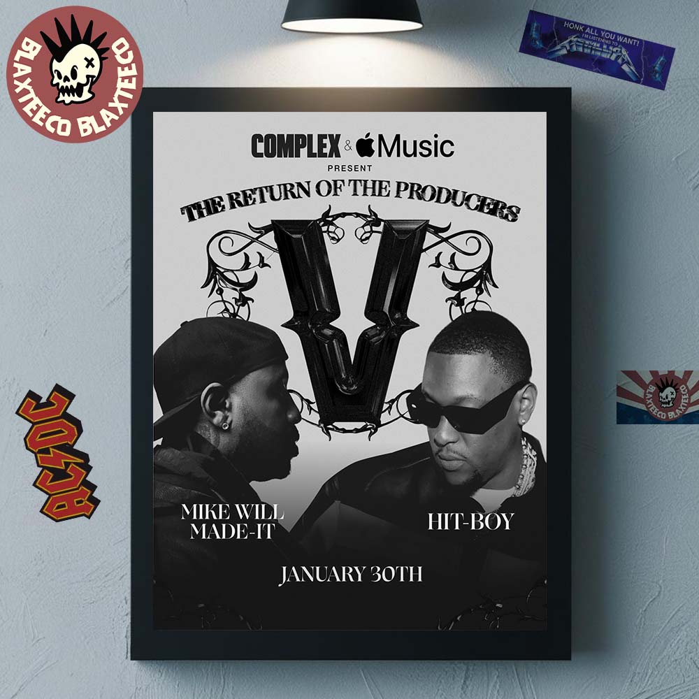Verzuz Complex And Apple Music The Return Of The Producers Mike Will Make It Verzuz Hit Boy On January 30 2026 Poster Canvas