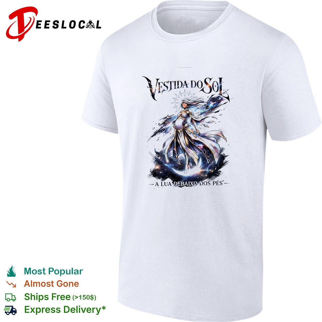 Vestida do sol a lua debaixo dos pes graphic shirt