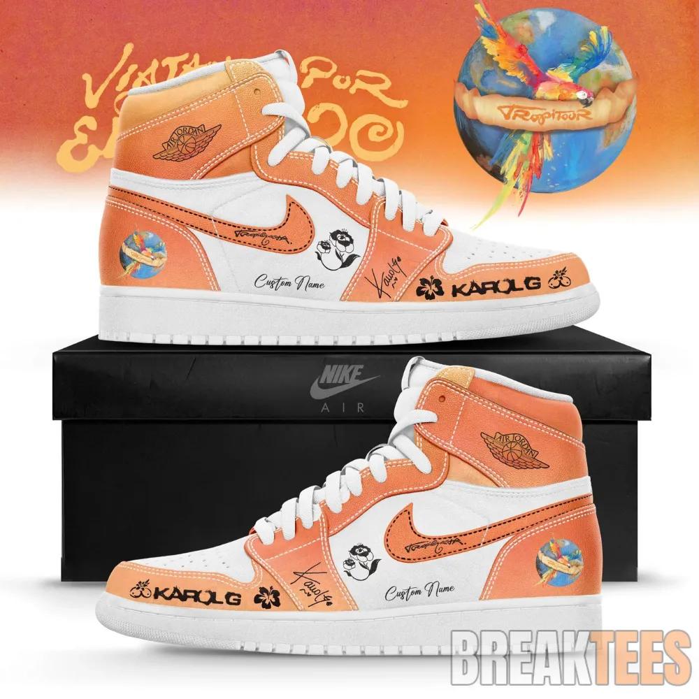 Viajando Por El Mundo Tropitour 2026 Custom Name Air Jordan 1 Shoes