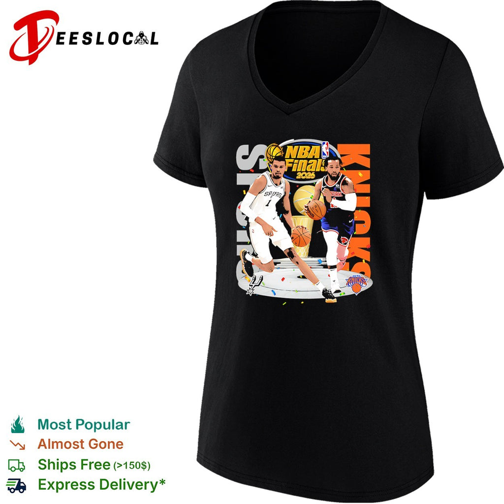 Victor Wembanyama Spurs vs Jalen Brunson Knicks NBA Finals 2026 shirt