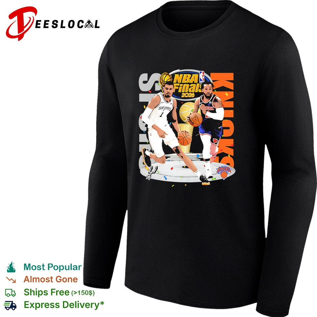 Victor Wembanyama Spurs vs Jalen Brunson Knicks NBA Finals 2026 shirt
