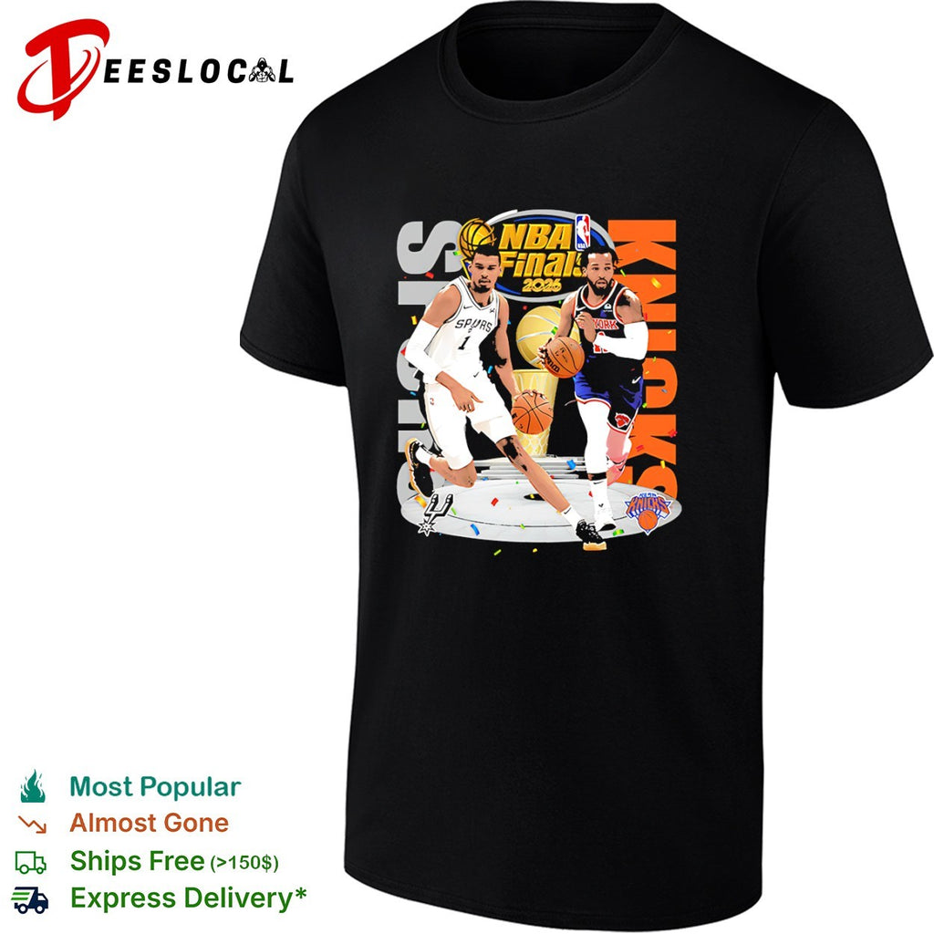 Victor Wembanyama Spurs vs Jalen Brunson Knicks NBA Finals 2026 shirt
