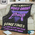 Videogames Gaming Gamer Fleece Throw Blanket
