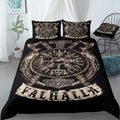 Viking Vegvisir Shield Bedding Set (Duvet Cover & Pillow Shams)