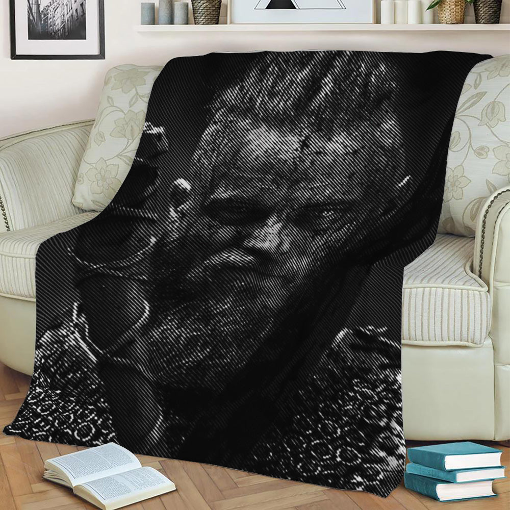Vikings Ragnar Rodbrok Fleece Throw Blanket