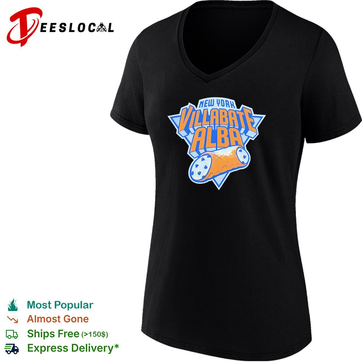 Villabate Alba New York cannoli pastry style New York Knicks shirt