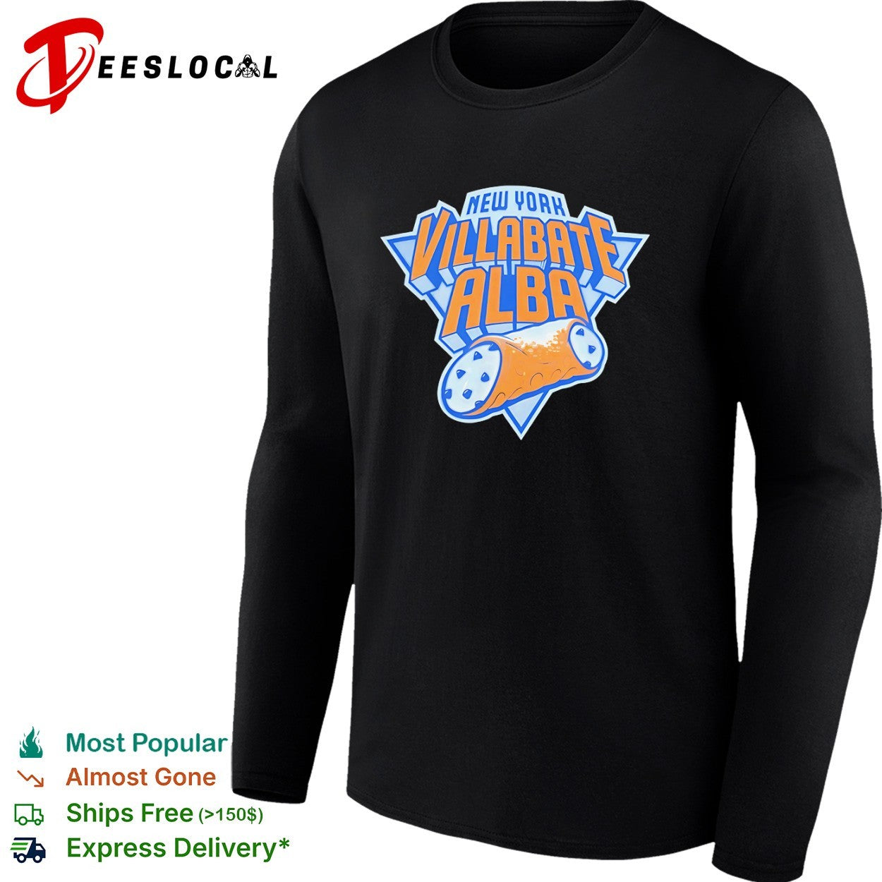 Villabate Alba New York cannoli pastry style New York Knicks shirt