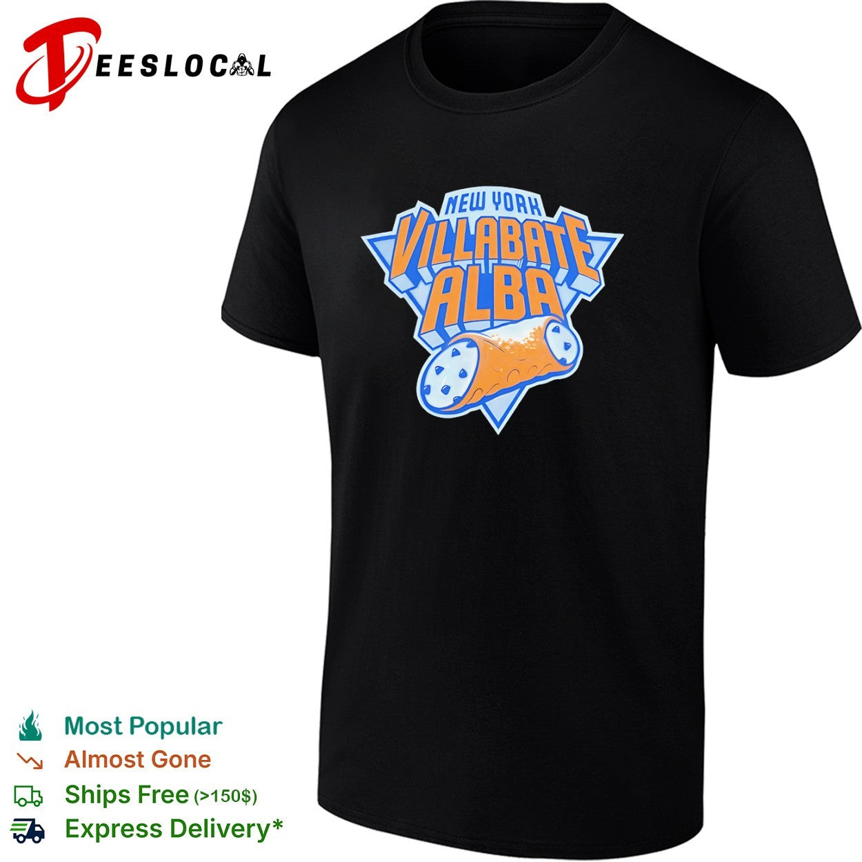Villabate Alba New York cannoli pastry style New York Knicks shirt