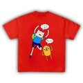 Vintage Adventure Time Promo Finn Jake Small Casual Crew Neck Cotton Short Sleeve Menswear Top T-Shirts