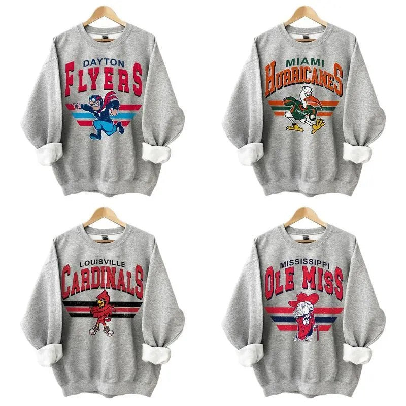 Vintage All Teams Football NCAA Sport Grey NCAA Football College Team All Teams Football University T-Shirts