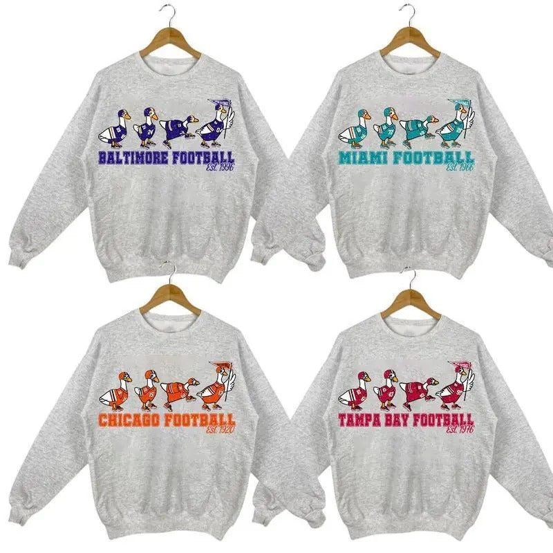 Vintage Funny Silly Goose Football Shirt All Team Football Silly Goose V1 Football Team Name T-Shirts