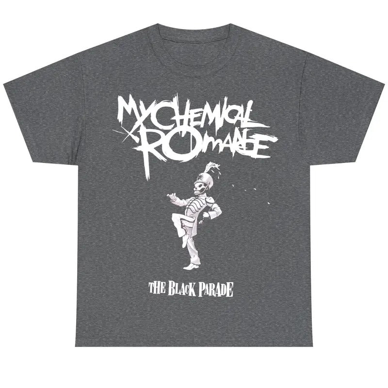 Vintage My Chemical Romance Black Parade Tour Retro Rock Band Double Sided Casual Streetwear Cotton Shirt T-Shirts
