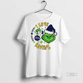 Viral Baltimore Ravens X Santa Grinch I Love Ravens Christmas White Tee Shirt Sweater
